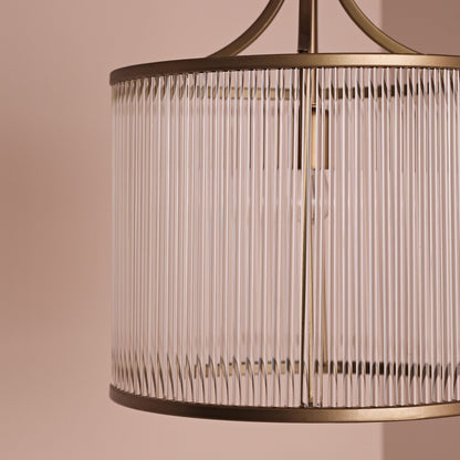 Richmond 40cm Glass Chandelier - Patina Gold - Laura James 