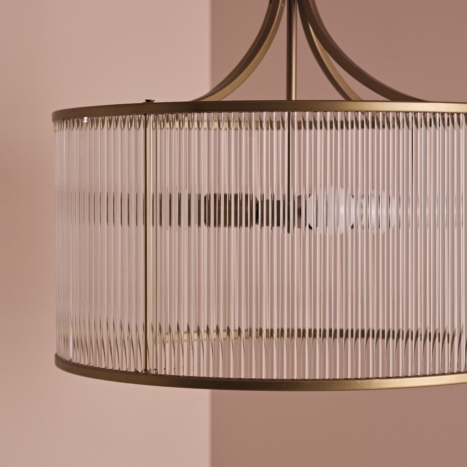 Richmond 60cm Glass Chandelier - Patina Gold - Laura James 