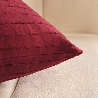 Ludbrook 57x57cm Cushion Cover - Burgundy Red