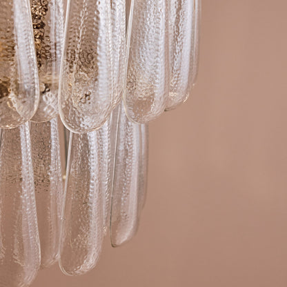 Lussington 89cm Glass Chandelier - Gold - Laura James 
