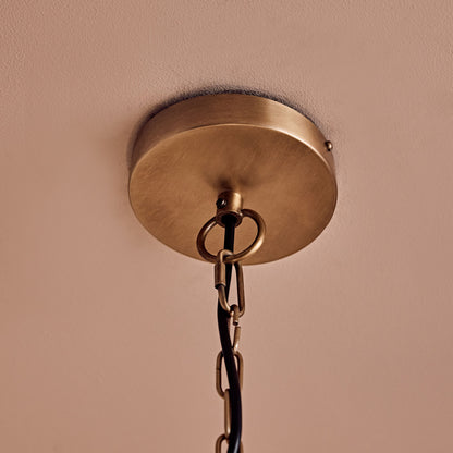 Lussington 89cm Glass Chandelier - Gold - Laura James 