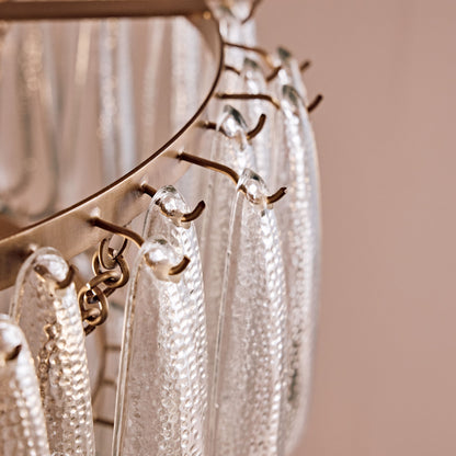 Lussington 89cm Glass Chandelier - Gold - Laura James 