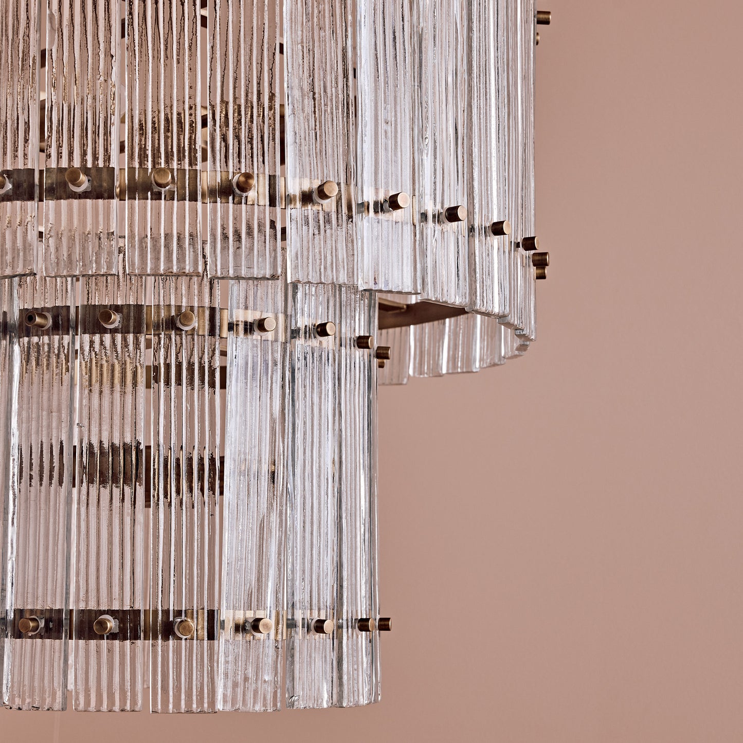 Orleton 56cm Double Layer Chandelier - Heirloom Brass - Laura James 
