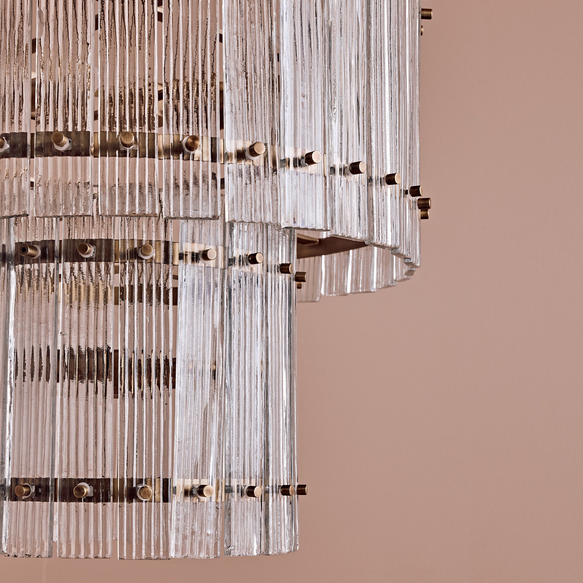 Orleton 56cm Double Layer Chandelier - Heirloom Brass - Laura James 