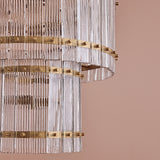 Orleton 56cm Double Layer Chandelier - Heirloom Brass - Laura James 