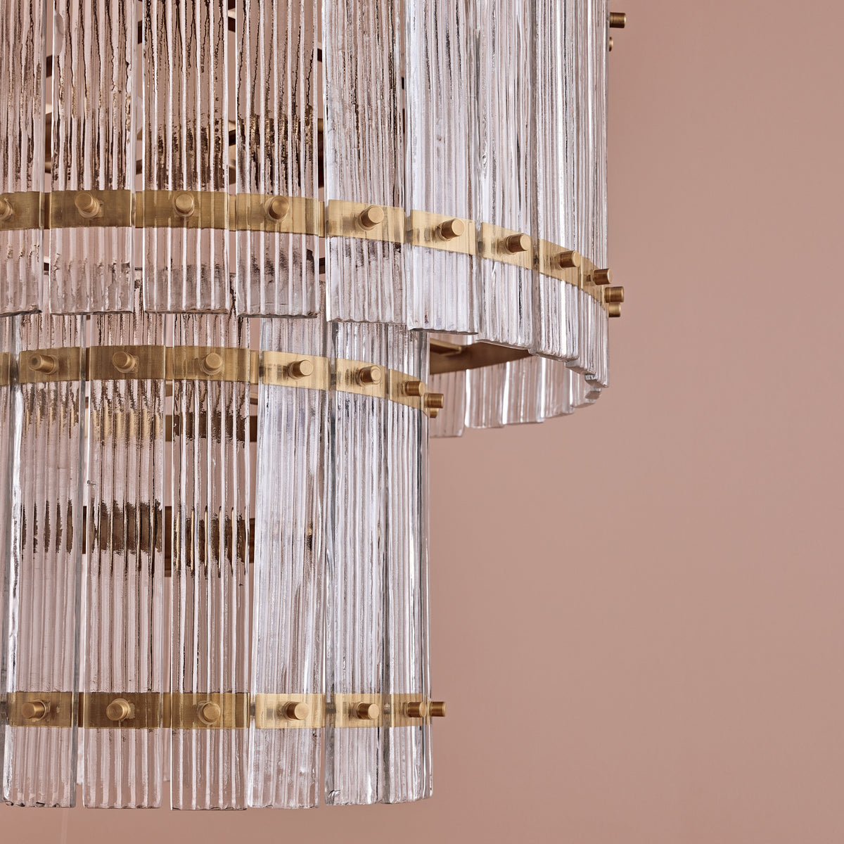 Orleton 56cm Double Layer Chandelier - Heirloom Brass - Laura James 
