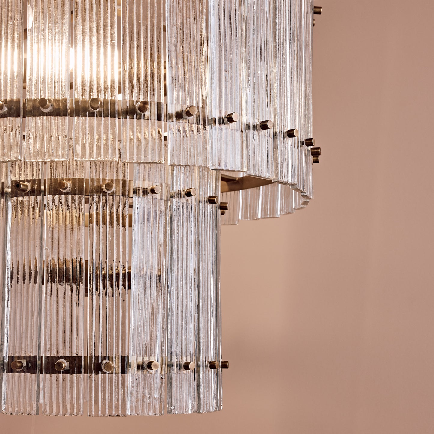 Orleton 56cm Double Layer Chandelier - Heirloom Brass - Laura James 