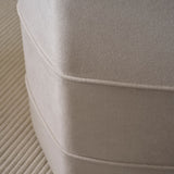 Margot 46cm Hexagon Footstool - Ivory - Laura James 