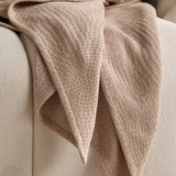Soldon 200x220cm Cotton Throw - Driftwood - Laura James 
