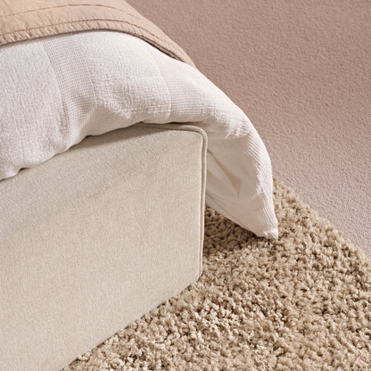Torin Double Ottoman Bed - Oyster White - Laura James 