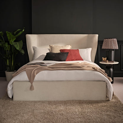 Torin King Ottoman Bed - Oyster White