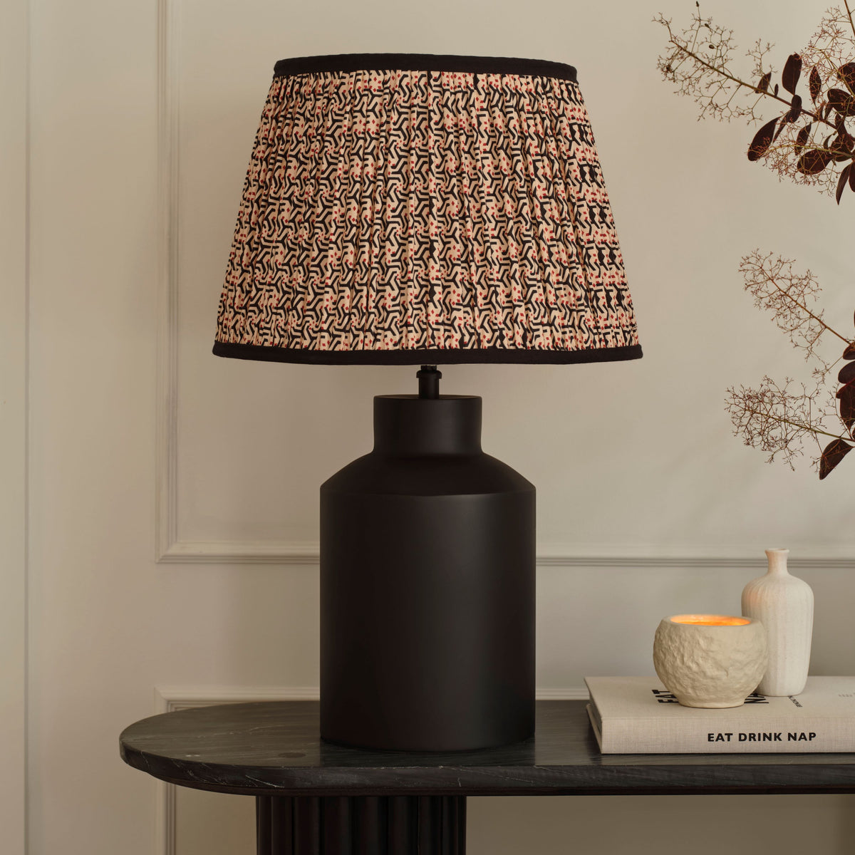 Ashbrook 32cm Table Lamp Base - Matte Black - Laura James 