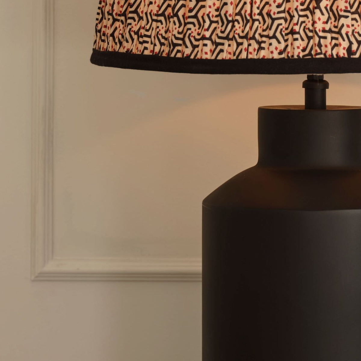 Ashbrook 32cm Table Lamp Base - Matte Black - Laura James 