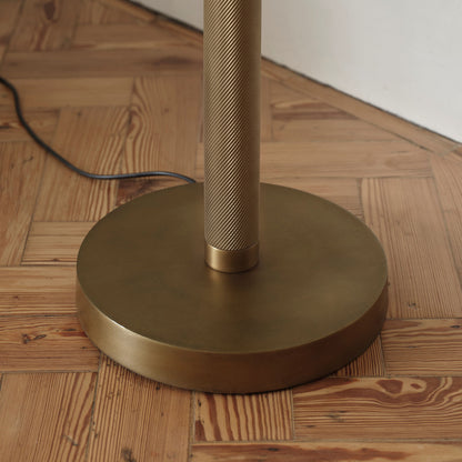 Welham 132cm Metal Floor Lamp Base - Patina Gold - Laura James 