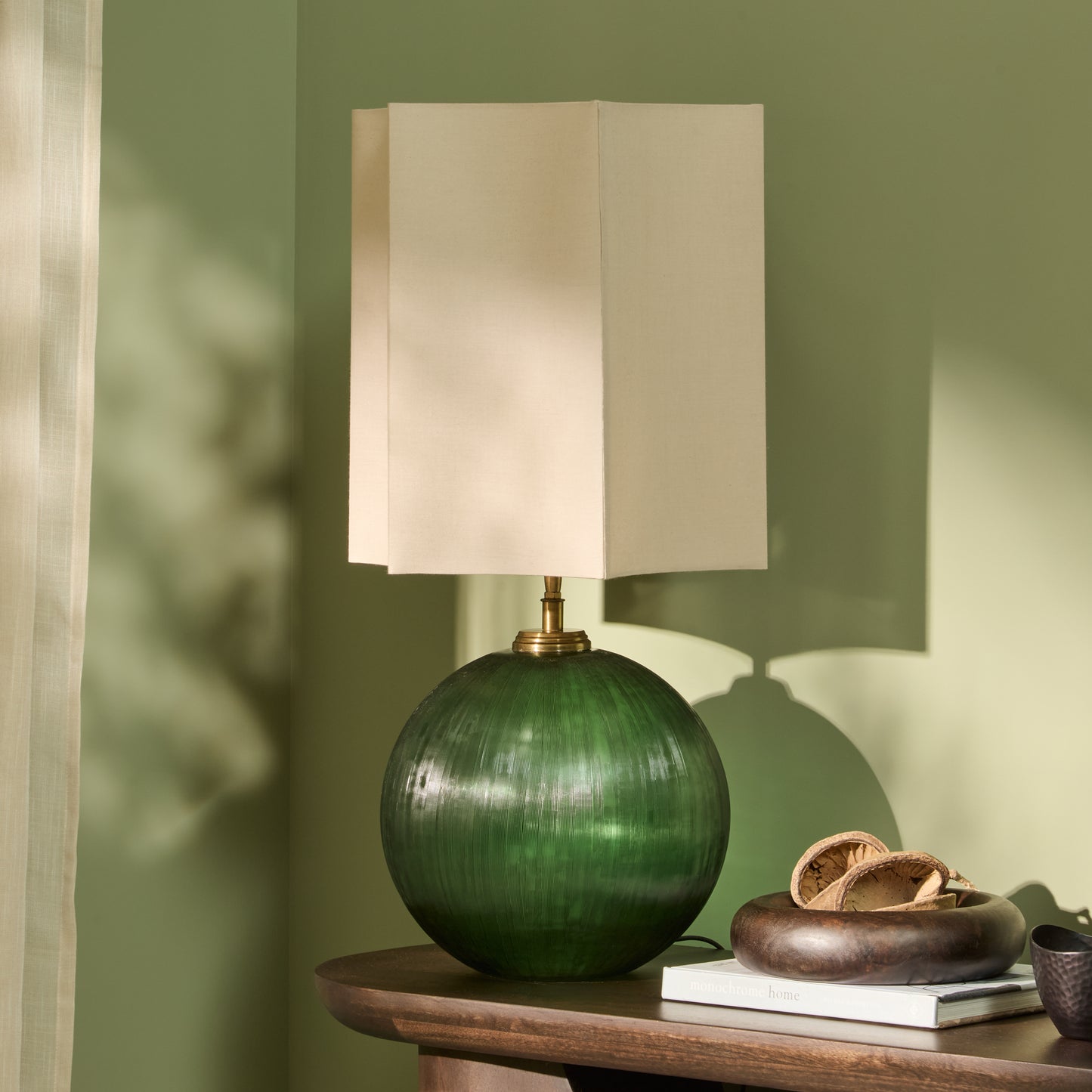 Coreley 30cm Cotton Lamp Shade - Taupe - Laura James 