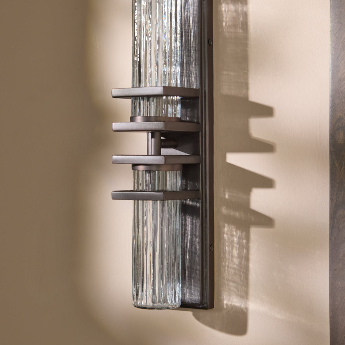 Boscastle 40cm IP44 Wall Light - Black Bronze - Laura James 