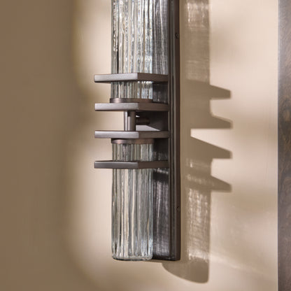 Boscastle 40cm IP44 Wall Light - Black Bronze - Laura James 