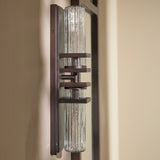 Boscastle 40cm IP44 Wall Light - Black Bronze - Laura James 