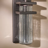 Boscastle 40cm IP44 Wall Light - Black Bronze - Laura James 