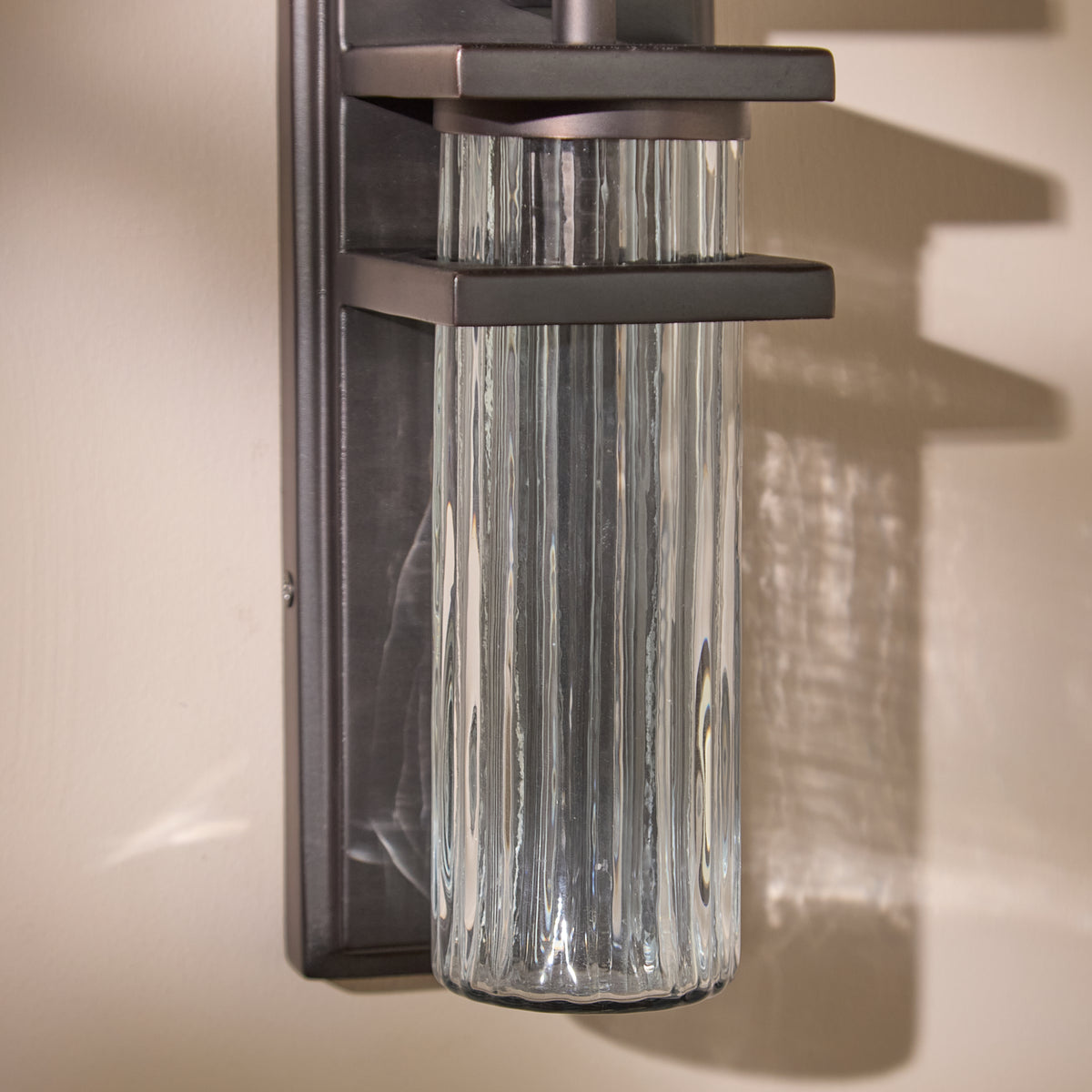 Boscastle 40cm IP44 Wall Light - Black Bronze - Laura James 