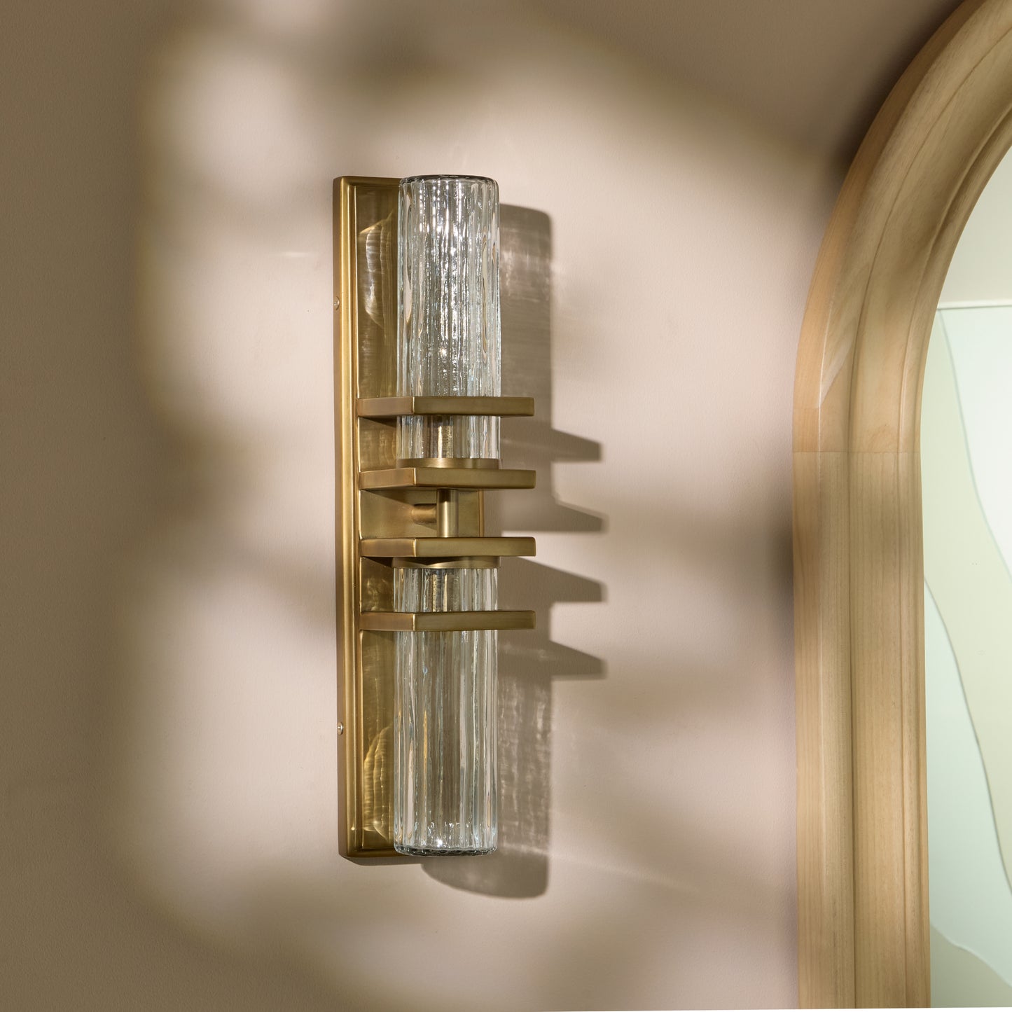 Boscastle 40cm IP44 Wall Light - Heirloom Brass - Laura James 