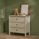 Cambrie 75cm 3 Drawer Chest of Drawers - Oatmeal - Laura James 