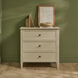 Cambrie 75cm 3 Drawer Chest of Drawers - Oatmeal - Laura James 