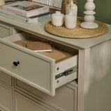 Cambrie 115cm 6 Drawer Chest of Drawers - Oatmeal - Laura James 