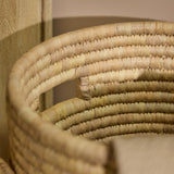 Kasheli 50cm Round Laundry Basket - Natural Date Leaf - Laura James 