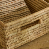 Kasheli 25x20cm Rectangular Basket - Natural Date Leaf - Laura James 