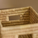 Kasheli 40x35cm Rectangular Basket - Natural Date Leaf - Laura James 