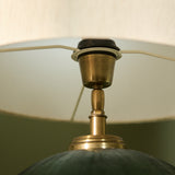 Konduru 40cm Lamp Shade - Natural Fabric and Natural Mango Wood - Laura James 