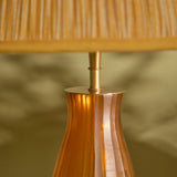 Mandla 40cm Glass Lamp Base - Amber Yellow - Laura James 