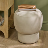Jovi Footstool - Ivory - Laura James 