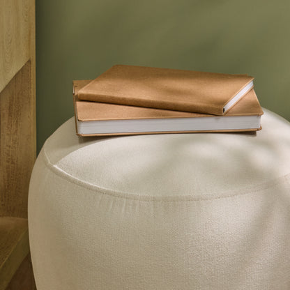 Jovi Footstool - Ivory - Laura James 