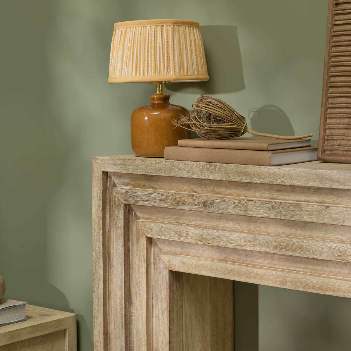 Piper 100cm Fireplace Surround - Almond Brown - Laura James 