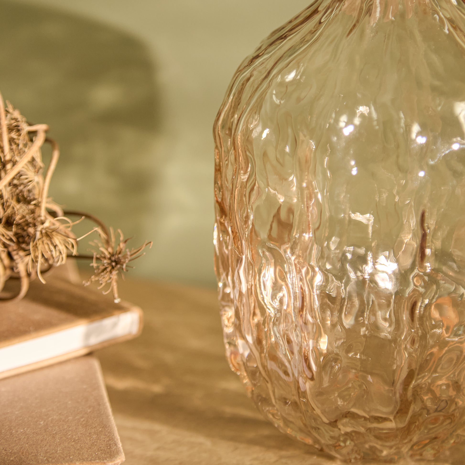 Radford 19cm Glass Vase - Clay - Laura James 