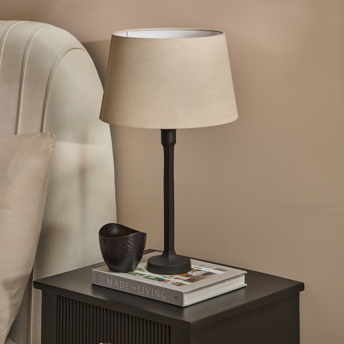 Ryall 31cm Metal Table Lamp Base - Matte Black - Laura James 