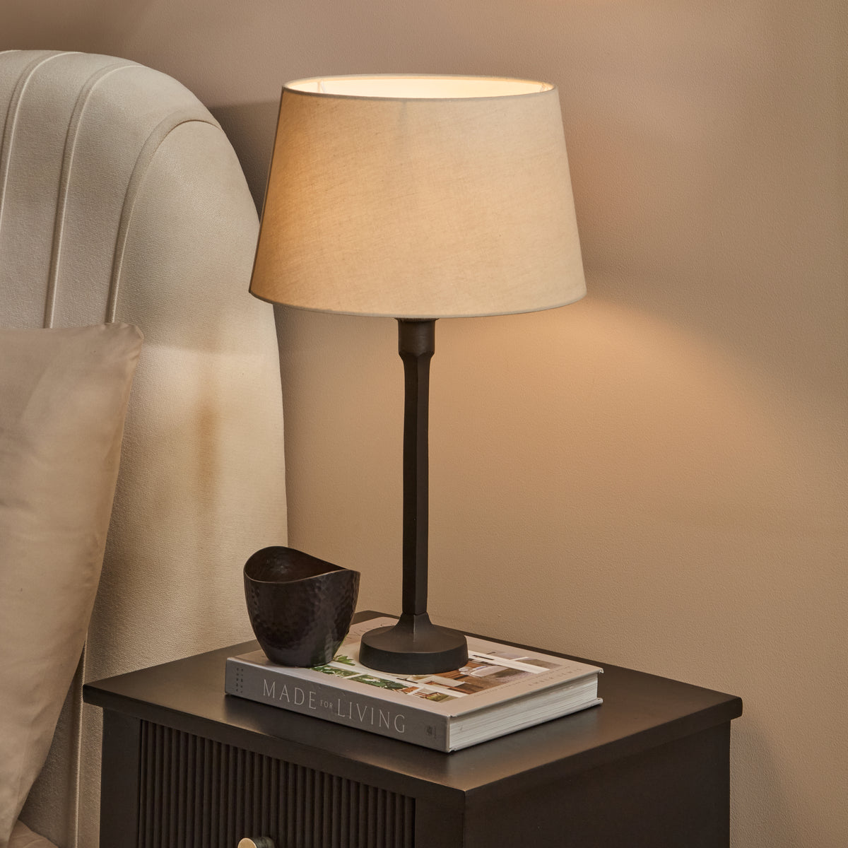 Ryall 31cm Metal Table Lamp Base - Matte Black - Laura James 