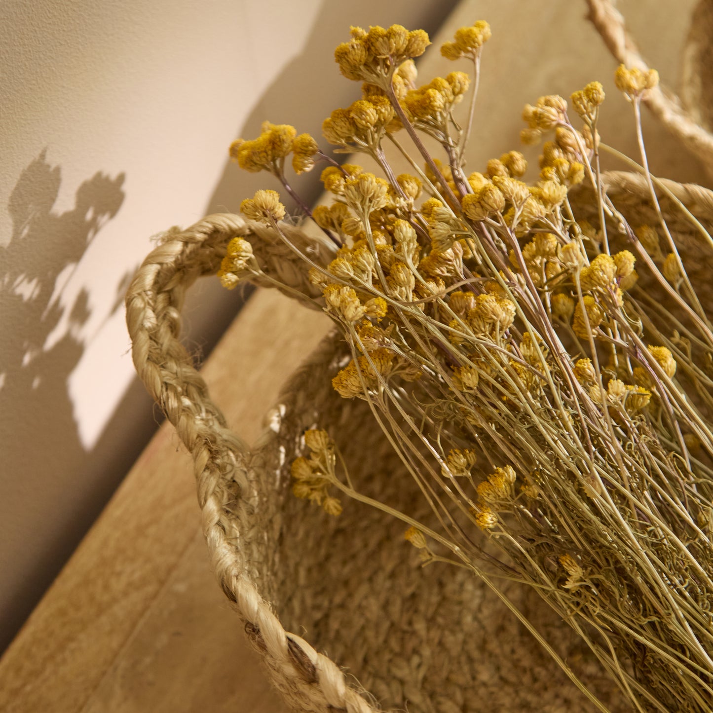 Satara 18x25cm Oval Jute Basket - Whitewash - Laura James 