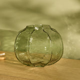 Ferrara 18cm Glass Vase - Olive Green - Laura James 
