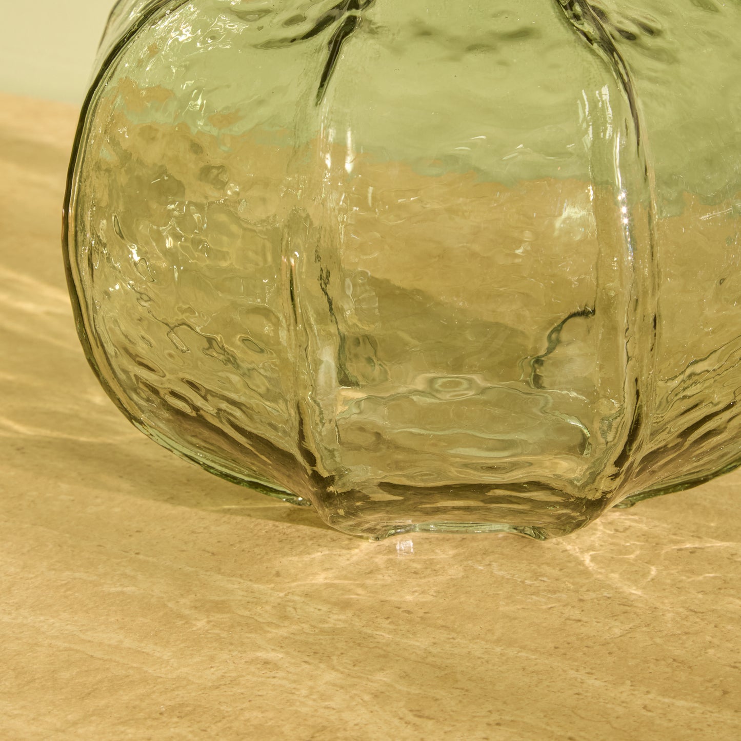 Ferrara 15cm Glass Vase - Olive Green - Laura James 