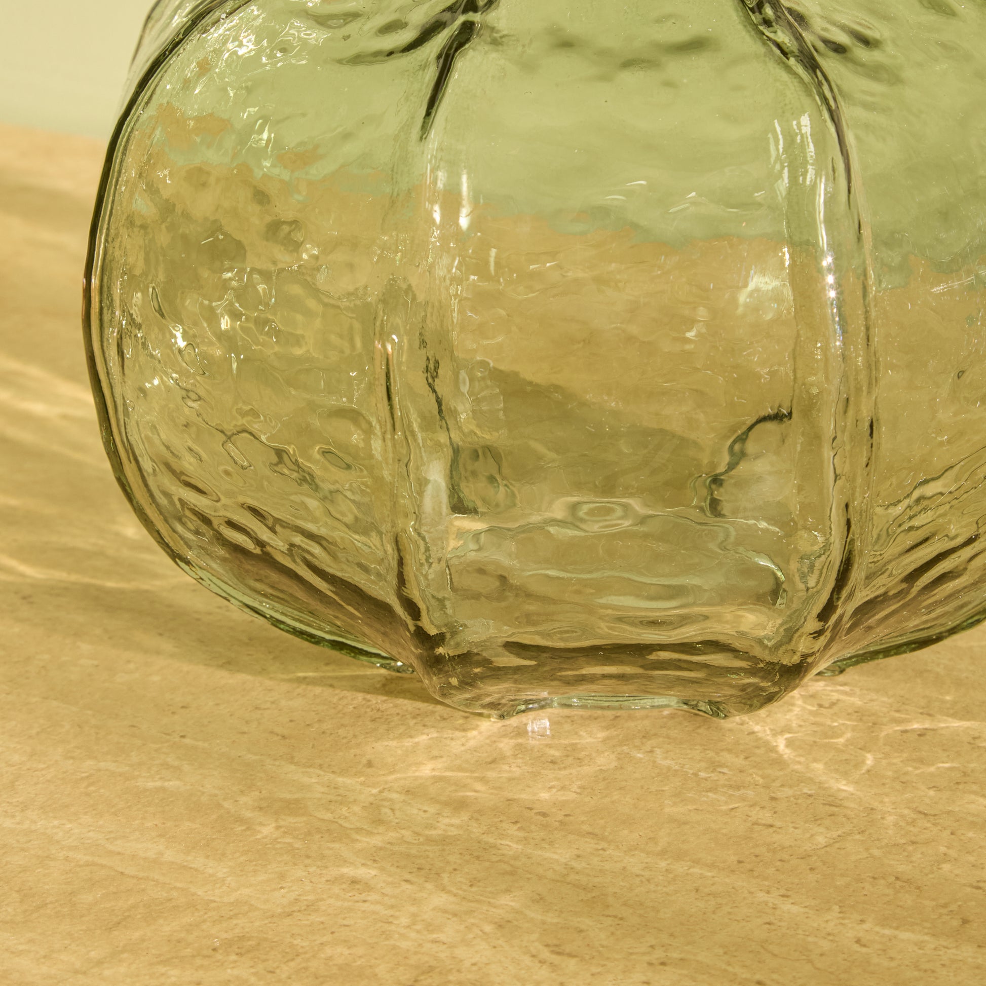 Ferrara 15cm Glass Vase - Olive Green - Laura James 