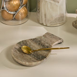 Tiree 15cm Spoon Rest - Beige Marble - Laura James 