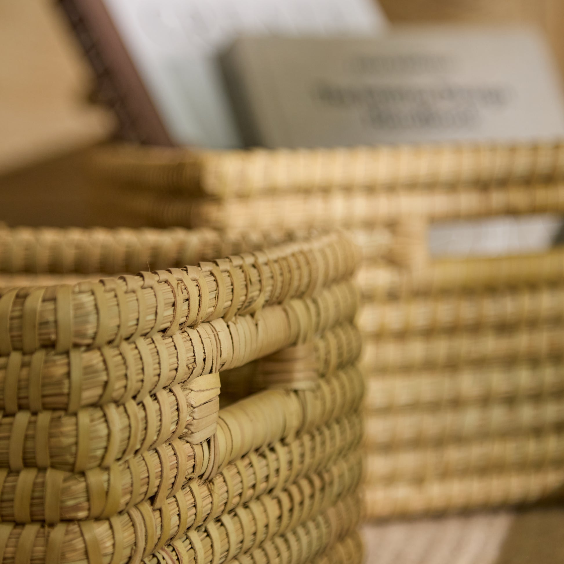 Kalna 40x30cm Rectangular Sea Grass Basket - Natural - Laura James 