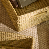 Kalna 40x30cm Rectangular Sea Grass Basket - Natural - Laura James 