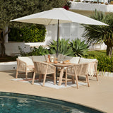 Shiro Wooden Garden Corner Dining Sofa Set - Laura James 
