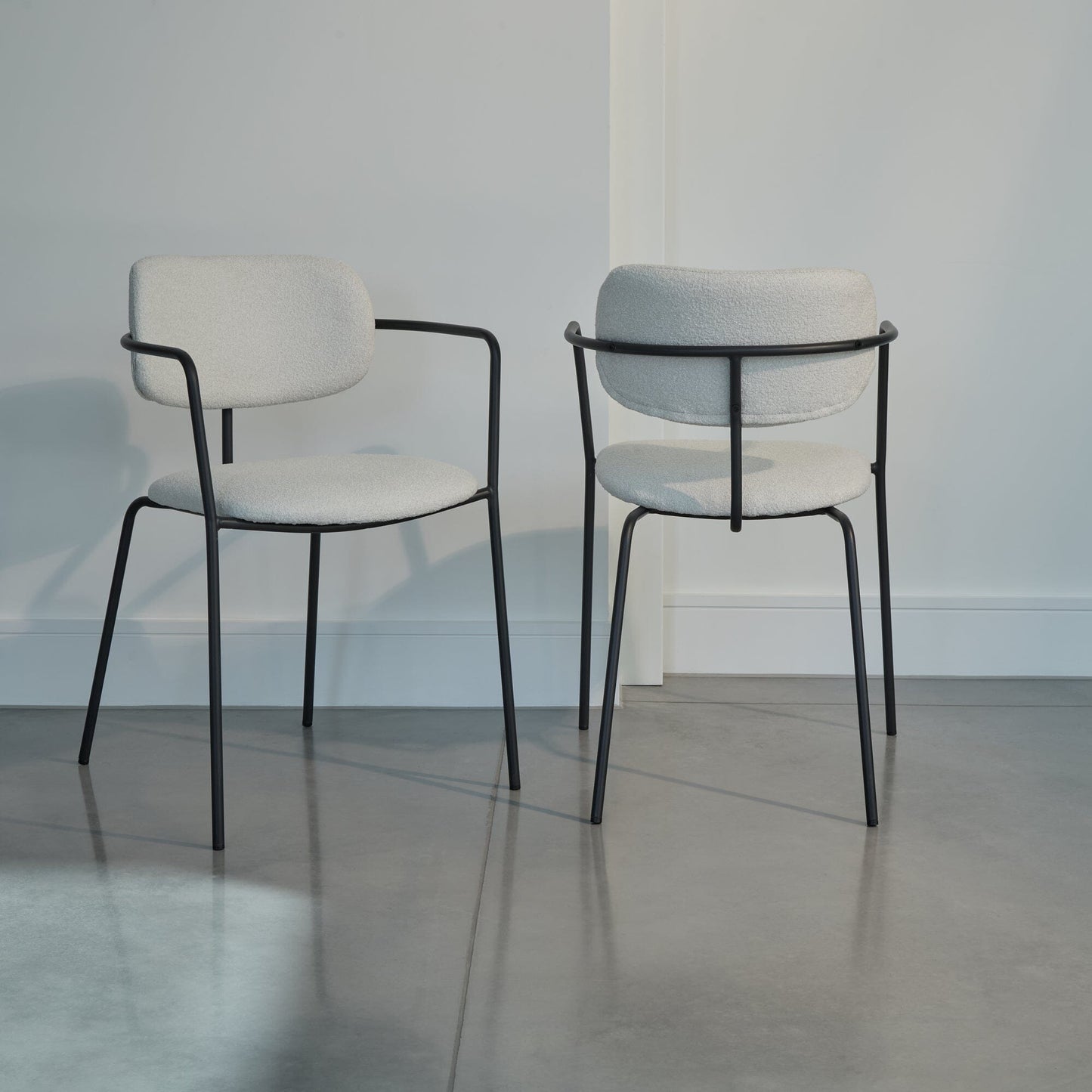 Luca Dining Chairs - Set of 4 - Light Beige - Laura James 