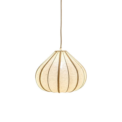 Lahsun 46cm Fabric Pendant Light - Natural - Laura James
