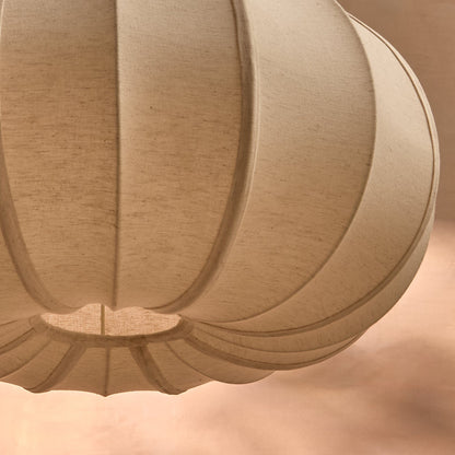 Lahsun 36cm Fabric Pendant Light - Natural - Laura James